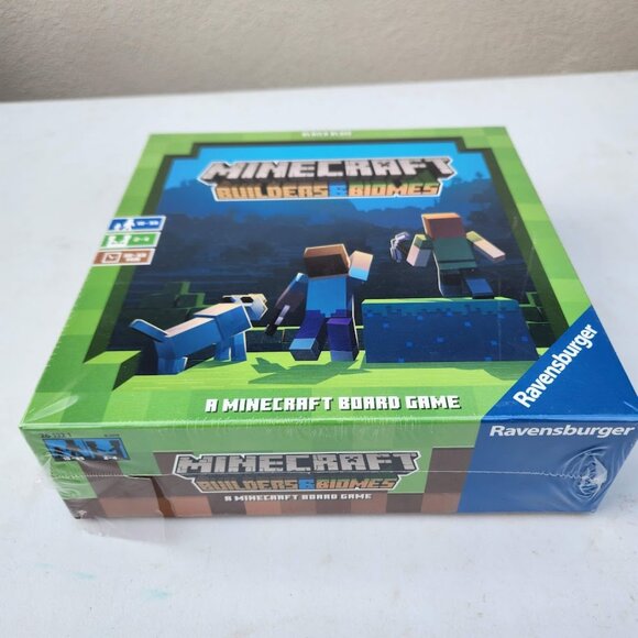NEW Ravensburger Minecraft Board Game Builders & Biomes Strategy Family Game Nig - Picture 1 of 15